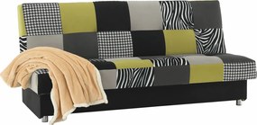 Dívány, anyag/ lime zöld/ szürke / fekete, ALABAMA