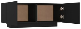 fekete forgácslap éjjeliszekrény 100 x 35 x 40 cm