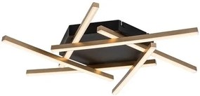 RÁBALUX 71365 SEVERINE Modern LED Mennyezeti Lámpa Fekete/ Arany IP20