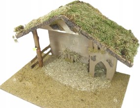 Karácsonyi Betlehem- 56x35x35cm, 18cm-es figurákhoz