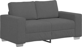 vidaXL sötétszürke kordbársony szövet loveseat kanapé 160x77x82 cm