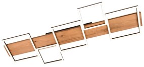 Fekete-natúr színű LED dimmelhető mennyezeti lámpa 44x115 cm Harper – Trio