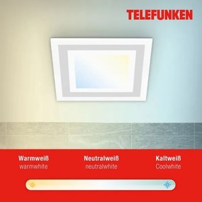 Telefunken 318706TF - dimmelhető LED panel LED/18W/230V 3000-6500K + távirányító