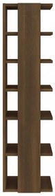 2 db barna tölgy színű szerelt fa cipőtartó 27,5 x 27 x 102 cm