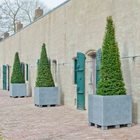 Pottery Pots Jumbo virágtartó lábakkal, szürke színben, többféle méretben - PotteryPots méret: L - h 70 cm, ⌀ - cm / h