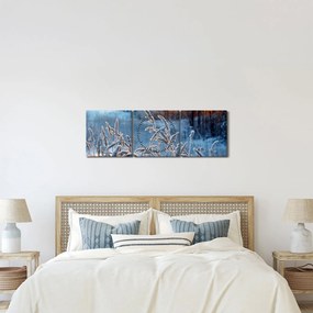 Kép - Téli rét (órával) (90x30 cm)