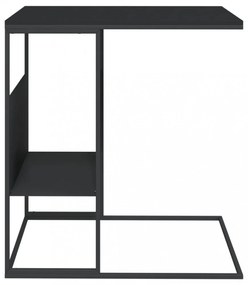 fekete szerelt fa kisasztal 55x36x59,5 cm