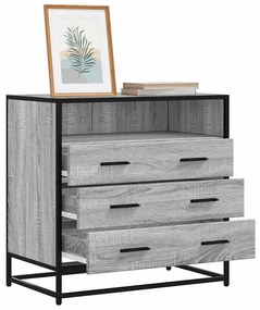 vidaXL szürke sonoma színű szerelt fa fiókos szekrény 70x41x70 cm