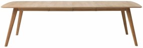Rho bővíthető étkezőasztal, matt lakkozott tölgy, kiegészítő lappal, 100x180/270 cm