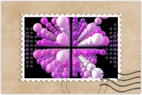 Poszterek 90x60 Lila Mátrix