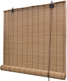 vidaXL barna bambuszroló 100 x 220 cm
