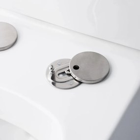 Eros ES QUADRO monoblokk WC - perem nélküli - WC ülőkével komplett