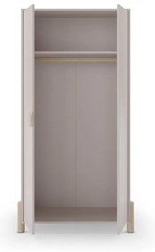 Krémszínű borovi fenyő gyerek ruhásszekrény 93x180 cm Enola – Marckeric