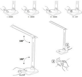 LED Asztali lámpa TOLEDO LED/8W/230V