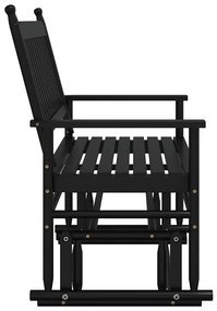 fekete tömör nyárfa hintapad 118 x 70 x 104,5 cm