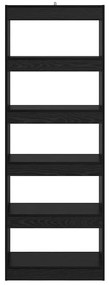 Könyvespolc Musta tammi 60 x 30 x 166 cm Faanyag