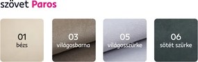 Kinyitható ülőgarnitúra, barna, jobbos, KORIO U