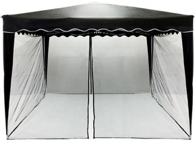 INSTENT Szúnyogháló kerti sátorhoz 3 x 3 m fekete