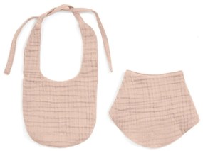 Rózsaszín muszlin előke szett 2 db-os Prune – Kave Home