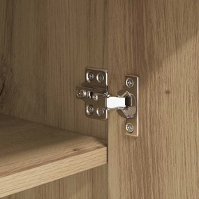 Széf fiókkal kézműves tölgy 42.5 x 40 x 93 cm Faanyag