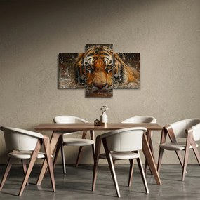 Kép - Portré egy tigris a vízben (90x60 cm)