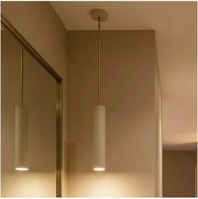BRILAGI - Kábeles függeszték TUBE 1xGU10/15W/230V bézs/arany