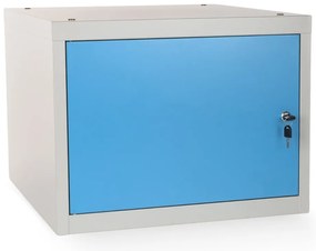 Szekrény műhelyasztalhoz Solid, csuklós ajtó, kék - ral 5012