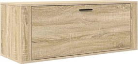 vidaXL sonoma tölgy színű szerelt fa fali cipőszekrény 100x35x38 cm