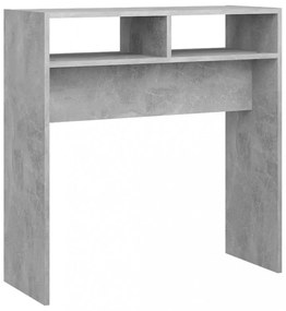 betonszürke szerelt fa tálalóasztal 78 x 30 x 80 cm