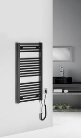 Aqualine Aqualine, DIRECT-E elektromos fűtőelem, egyenes, 450x960 mm, 300 W, fekete, ILE94TB