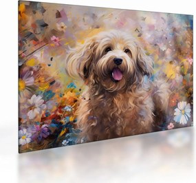 Üveg kép - Happy Dog II. (70x50 cm)