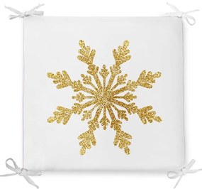 Single Snowflake karácsonyi pamutkeverék székpárna, 42 x 42 cm - Minimalist Cushion Covers