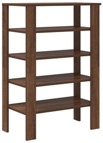 barna tölgy színű szerelt fa cipőtartó 61x32x87,5 cm