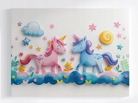 Poszter Mese Unikornis Ló Ég Álom 100x75