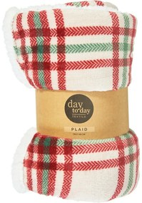 Báránybőr takaró Checkered 160 x 130 cm