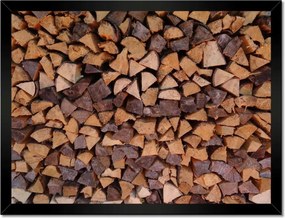 Poszterek keretben 40x30 Kandalló fa