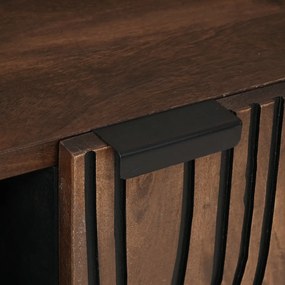 TV Szekrény, 105 x 33.5 x 46 cm, tömör mangófából készült.