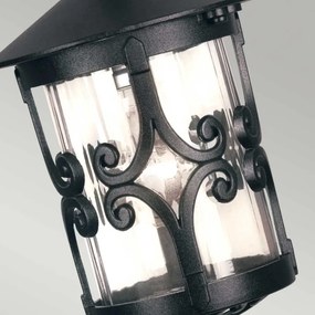 ELSTEAD BL13B-BLACK HEREFORD Kültéri Függő Lámpa Fekete, Átlátszó IP23