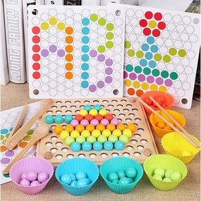 Golyó mozaik kirakó Montessori fajáték