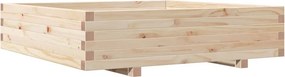 vidaXL tömör fenyő kerti virágláda 100 x 100 x 26,5 cm