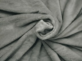 Szürke CALMI mikroplüss takaró 150x200 cm