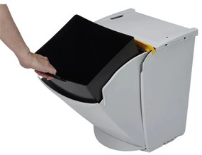 Denox Ekosystem Hulladékgyűjtő edény válogatotthulladékhoz 25 l, szürke - mix
