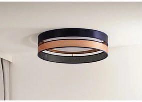 Duolla-LED Mennyezeti lámpa ROLLER DUO SHINY LED/24W/230V átm. 45 cm kék/réz
