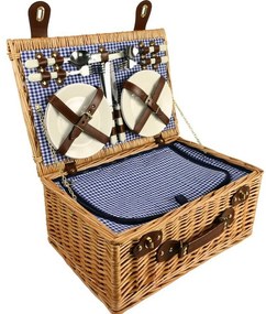 Greece piknik kosár 4 fő részére, 46 x 31x 20 cm