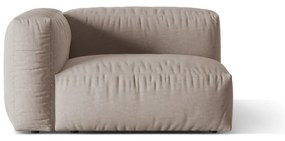 Bézs kanapé modul (bal oldali) Martina – Micadoni Home