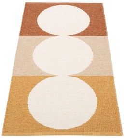 Okkersárga-krémszínű kültéri-beltéri szőnyeg 70x140 cm Otto Harvest – Pappelina