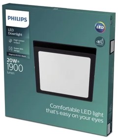 Philips - LED Mennyezeti lámpa MAGNEOS LED/20W/230V 2700K fekete