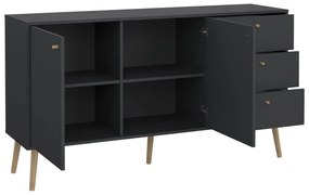 Antracitszürke alacsony komód 149x82 cm Bodo – Tvilum