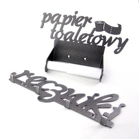 Szett: Törölközőtartó &amp; Papírtekercs tartó