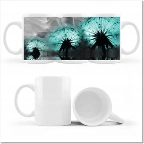 Fényképes bögre Türkiz pitypangok